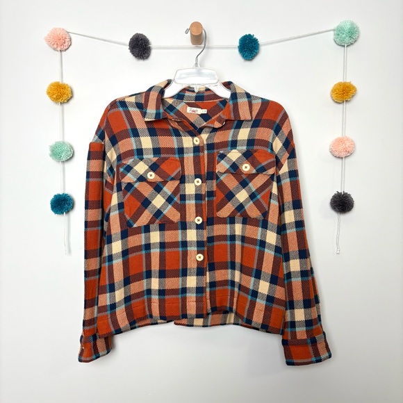 Faherty Surf Flannel Overshirt in Hunter Plaid - Picture 2 of 7